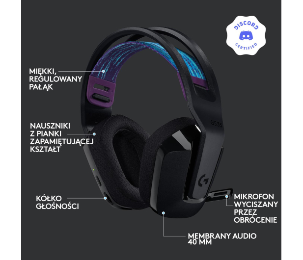 LOGITECH G535 Black - 1045001 - zdjęcie 10